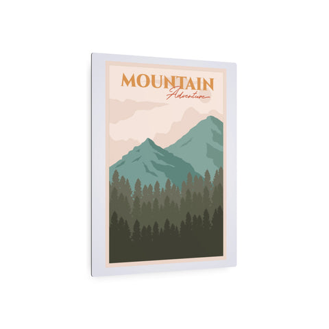 Mountain Aluminum Metal Signs Printify