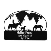 Custom Metal Sign -Farm teelaunch